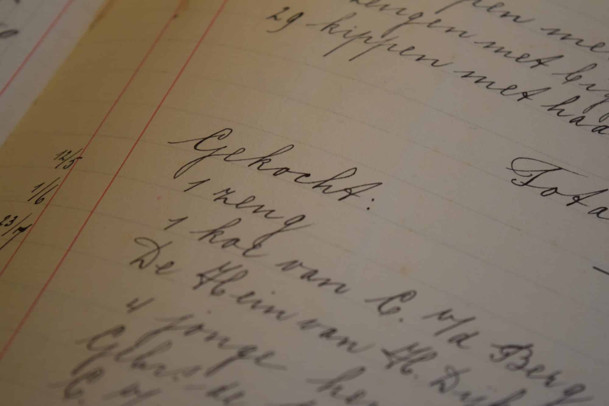 Kasboek van Hoeve Bouwlust uit  1931