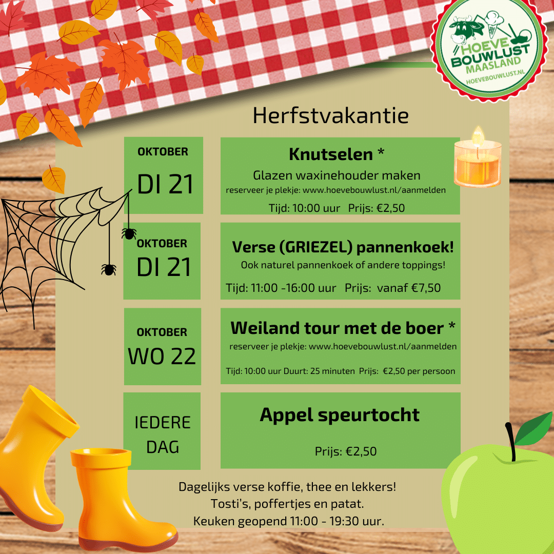 Featured image for “Herfst vakantie activiteiten!”
